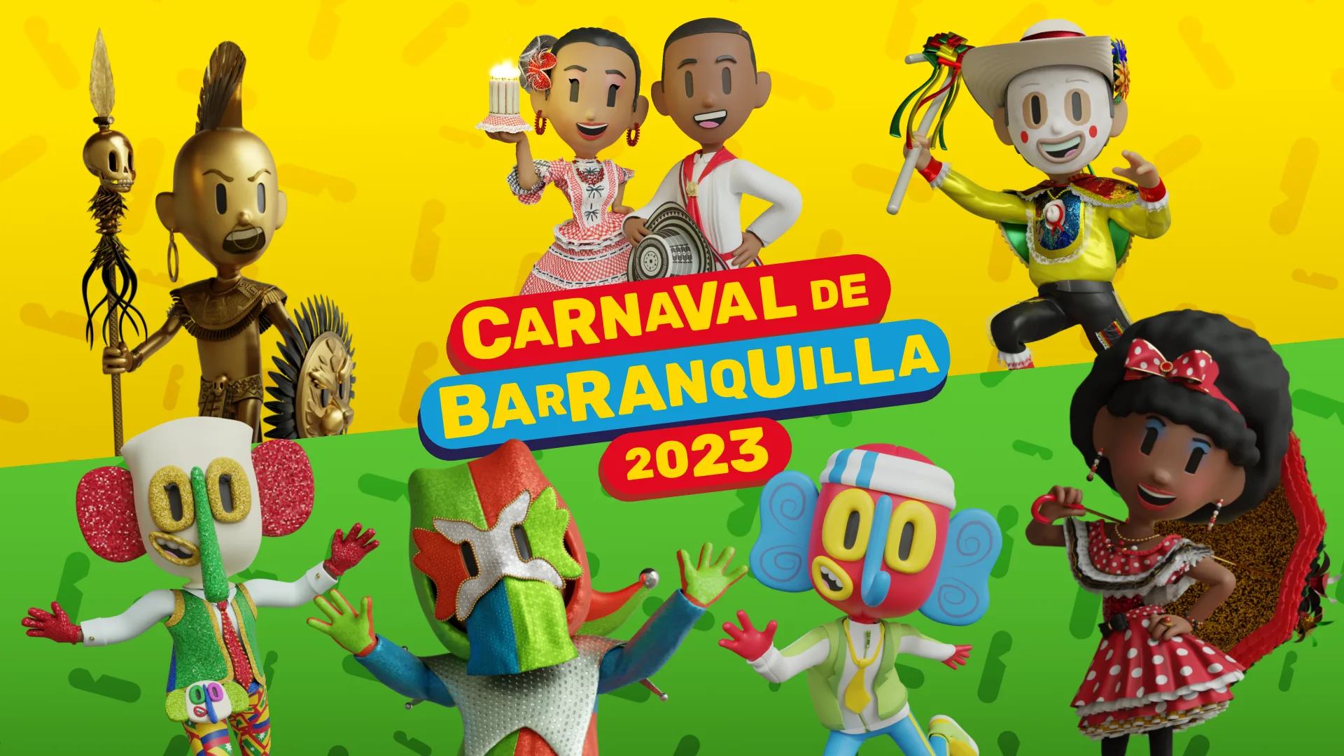 Personajes del carnaval de Bacano Go!